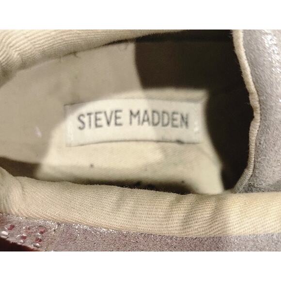 Steve Madden Corona Carissa Sneakers Crystal Rhinestones Men's Sz 11 Lace Up - Picture 4 of 10